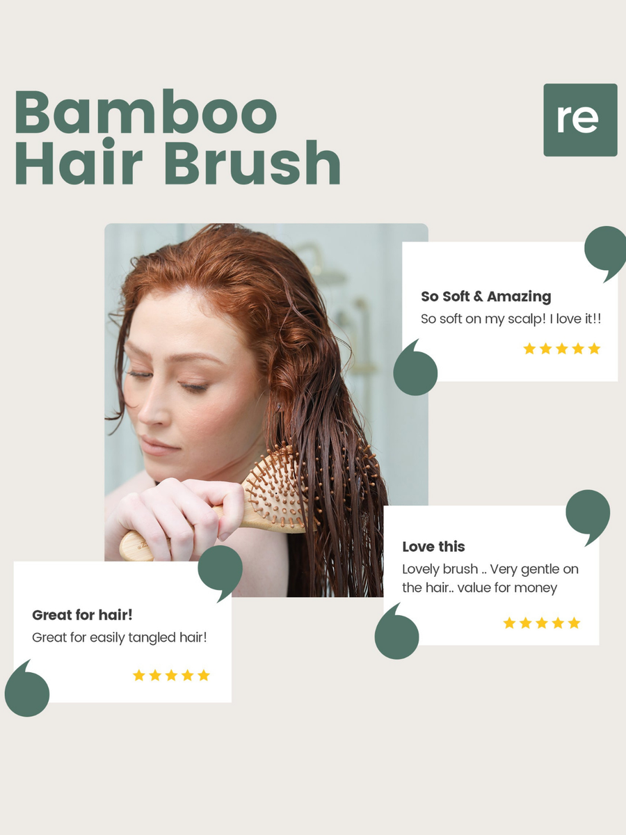 Bamboo Hair Brush view 4